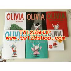英文原版繪本Olivia 奧莉薇 6本套裝平裝 5本+1小本帶CD睡前故事